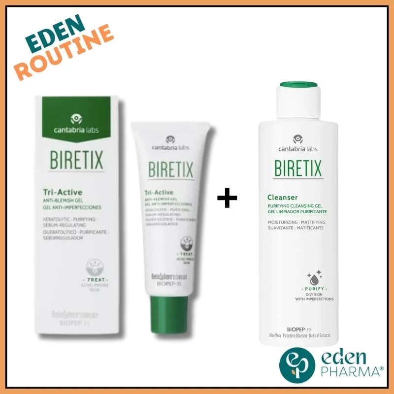 Biretix Pack Triactiv Gel 50 ml + Cleanser 200 ml -30%