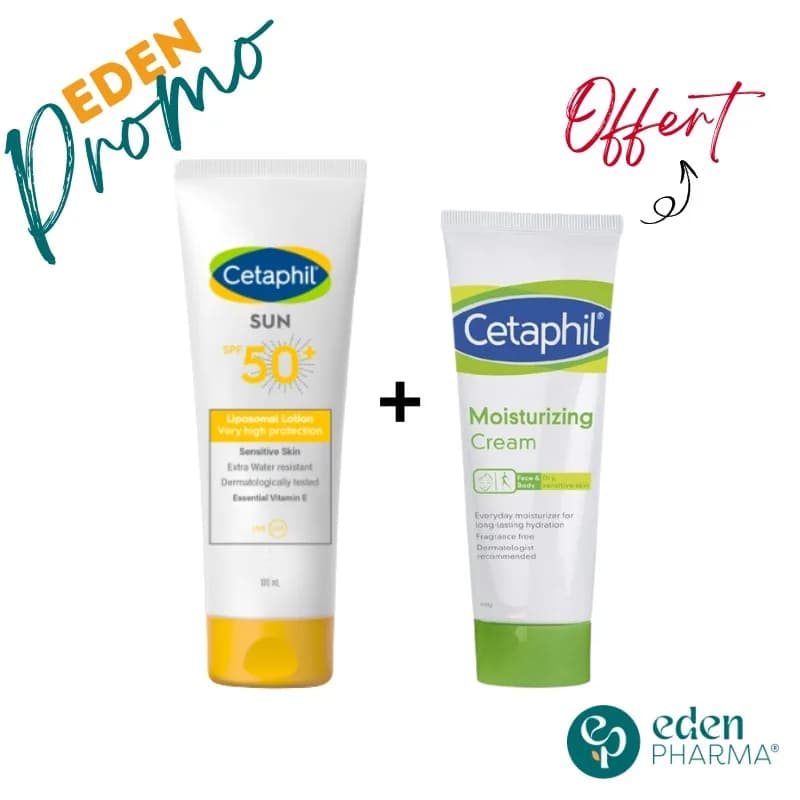 Cetaphil Pack Sun Liposomal SPF50+ 50 ml + Creme Hydratante 50 ml Gratuite
