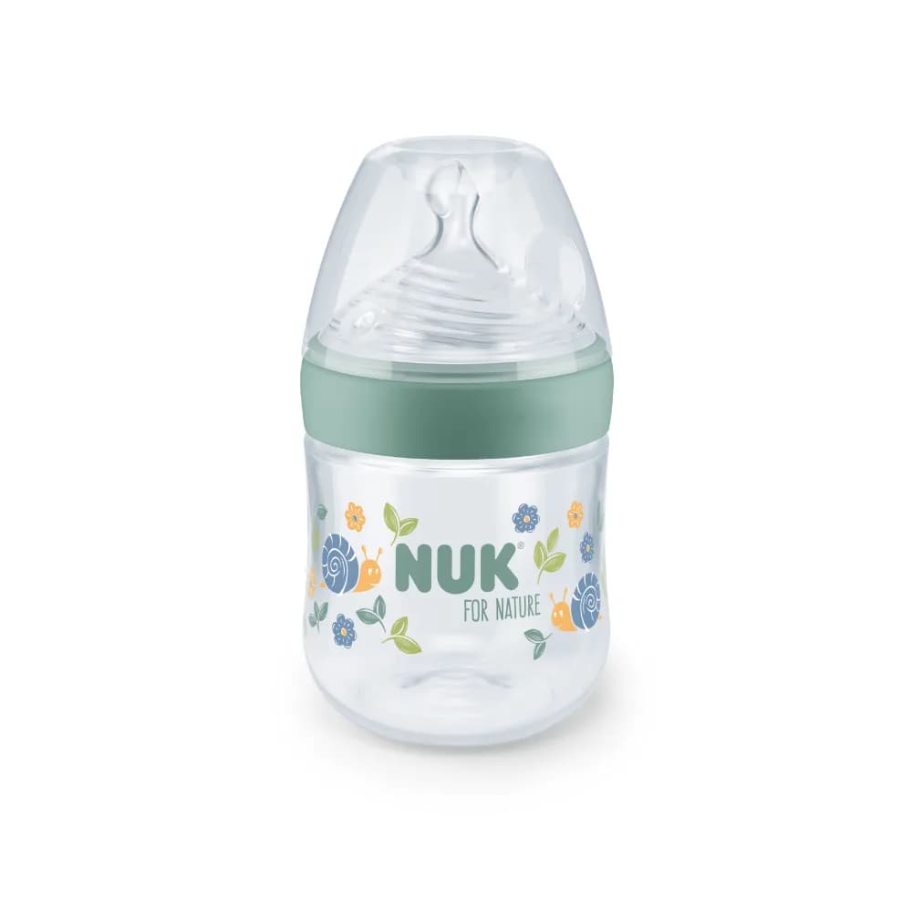 Nuk Biberon Plastique Nature Sense "S" 0 m+ 150 ml Beige