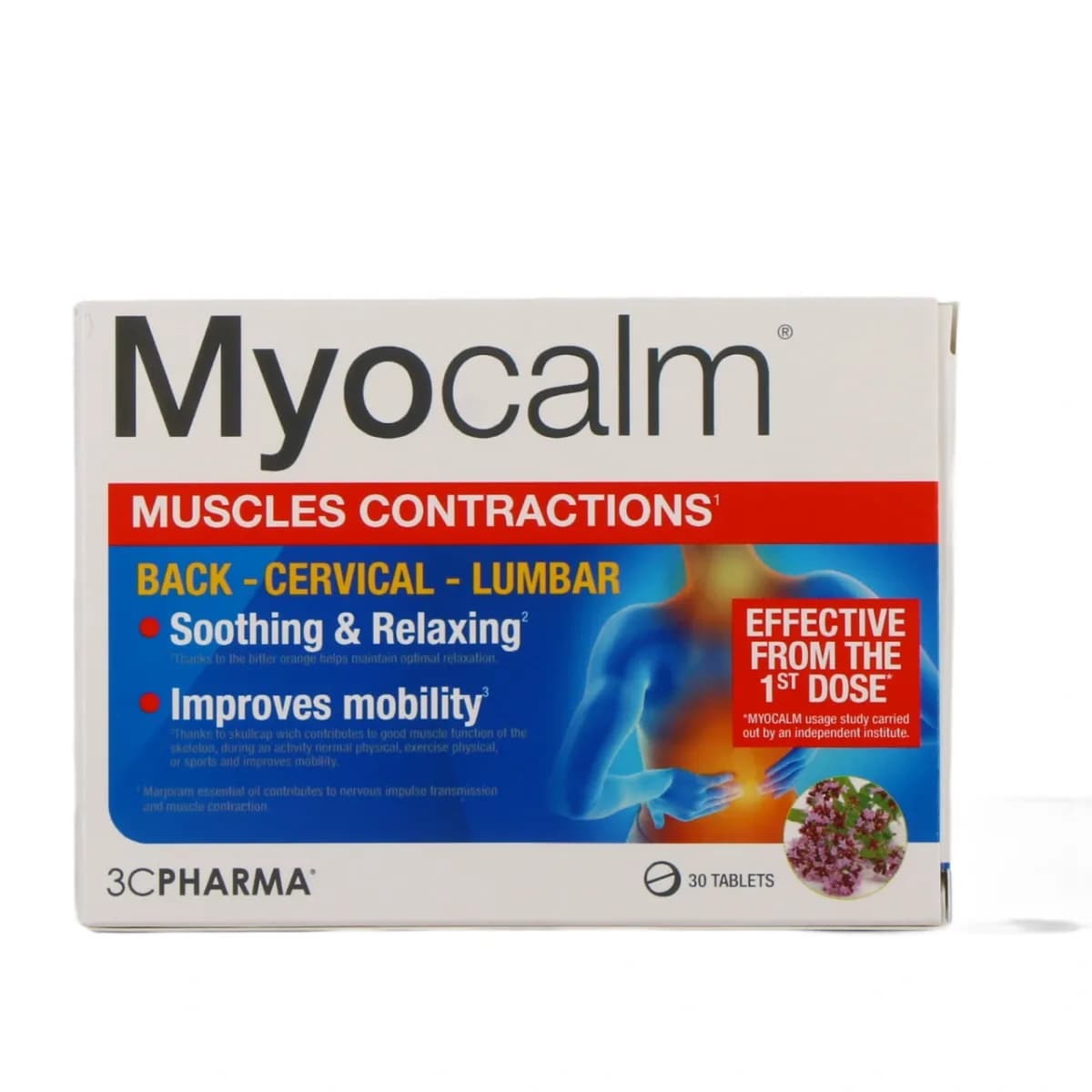 MYOCALM APAISANT RELAXANT CONTRACTIONS MUSCULAIRE 30 COMPRIMES 