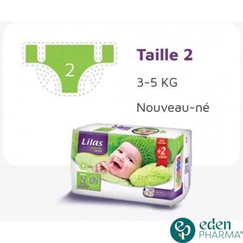 Lilas Confort Max Couche Bebe 3-5kg 32 Pieces