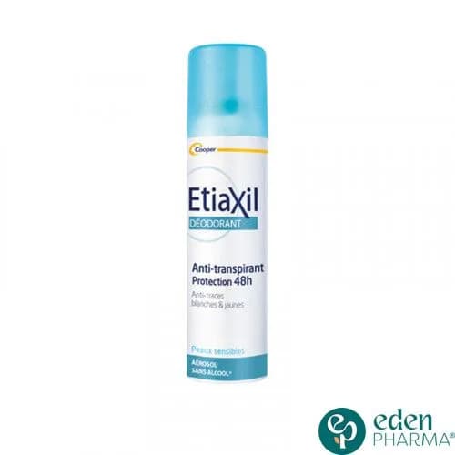 Etiaxil Aerosol Deodorant Anti Transpirant 48h Anti Traces 150 ml (Bleu)