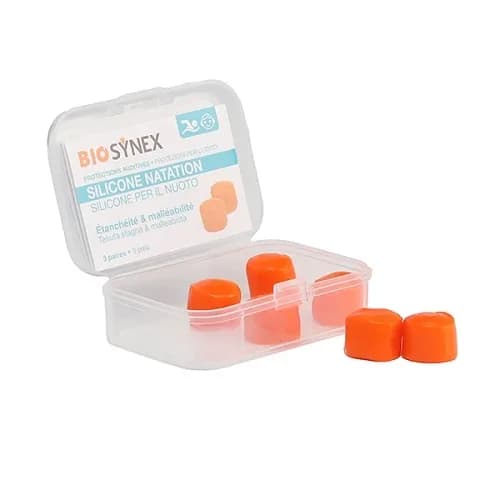 BIOSYNEX PROTECTION AUDITIVE NATATION EN SILICONE ENFANT 6PCS