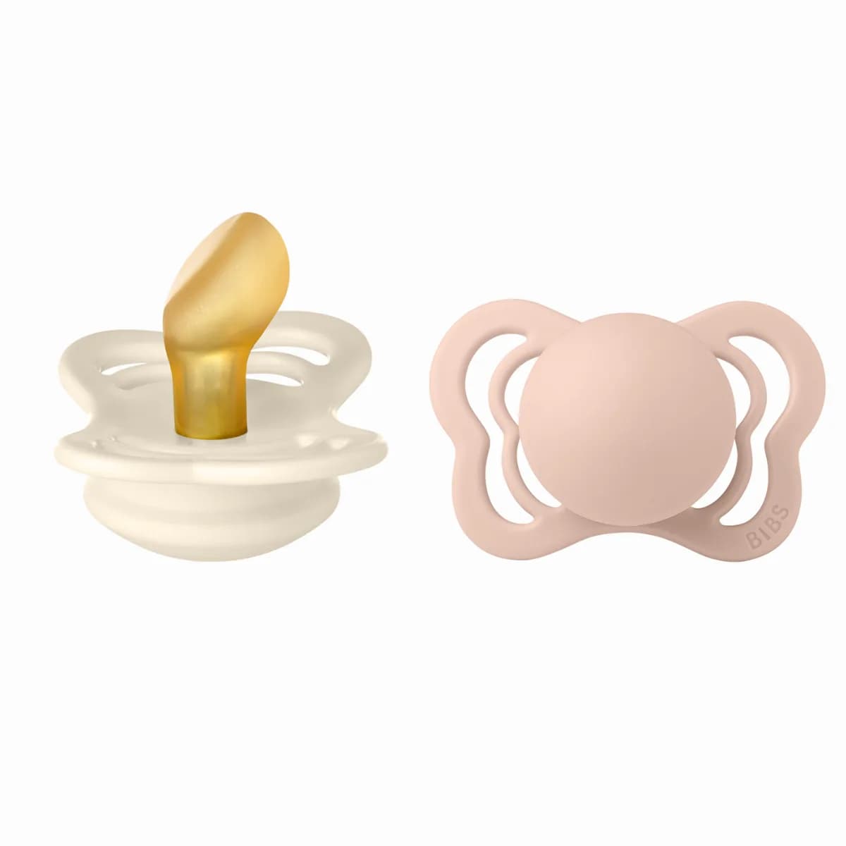Bibs 02 Sucettes Couture Pacifier Ivory Blush Size1 0 m+
