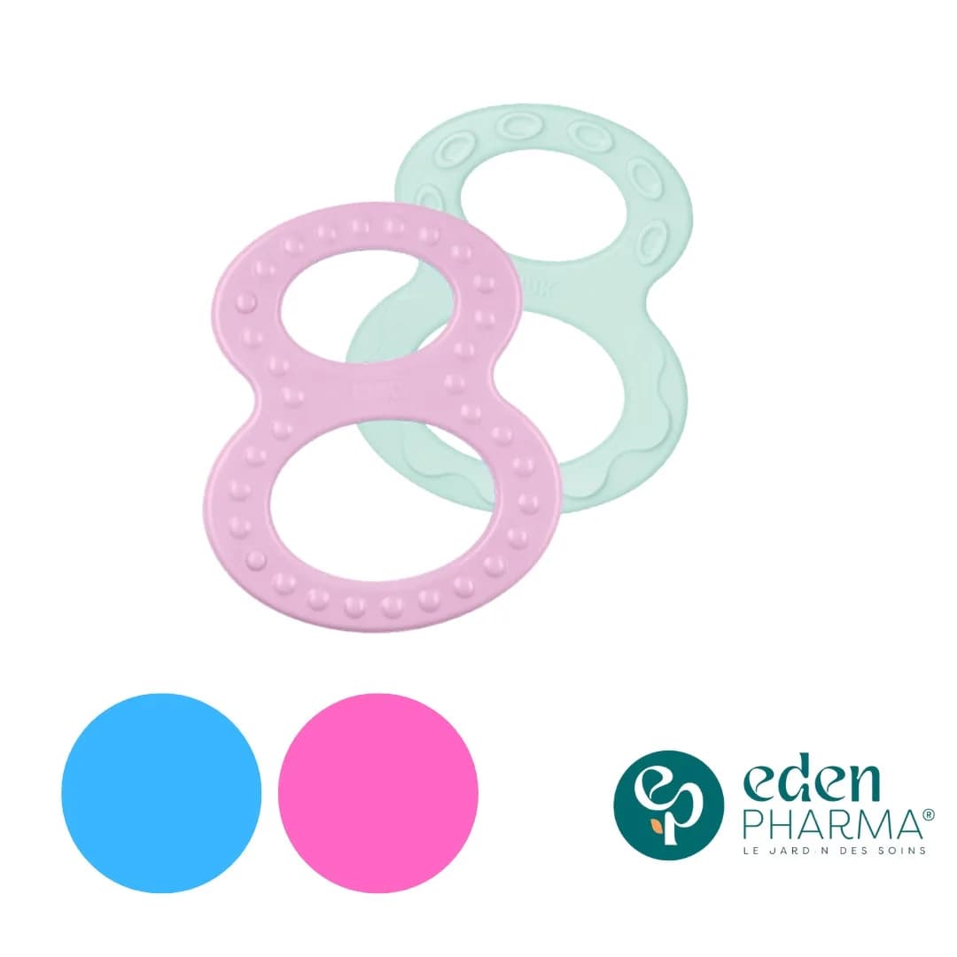 Baby Nova Lot de 2 Anneaux de Dentition 3 m+
