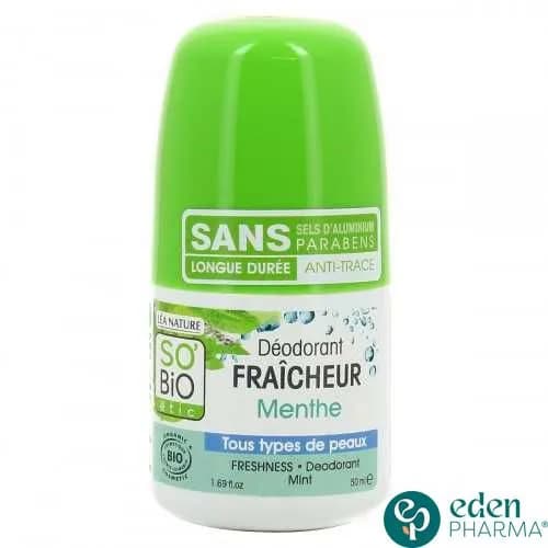 So Bio Deo Fraicheur Menthe Tous Type de Peaux 50 ml