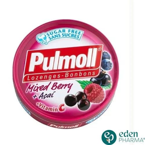 Pulmoll sans Sucre Saveur Fruits Rouges 45 g