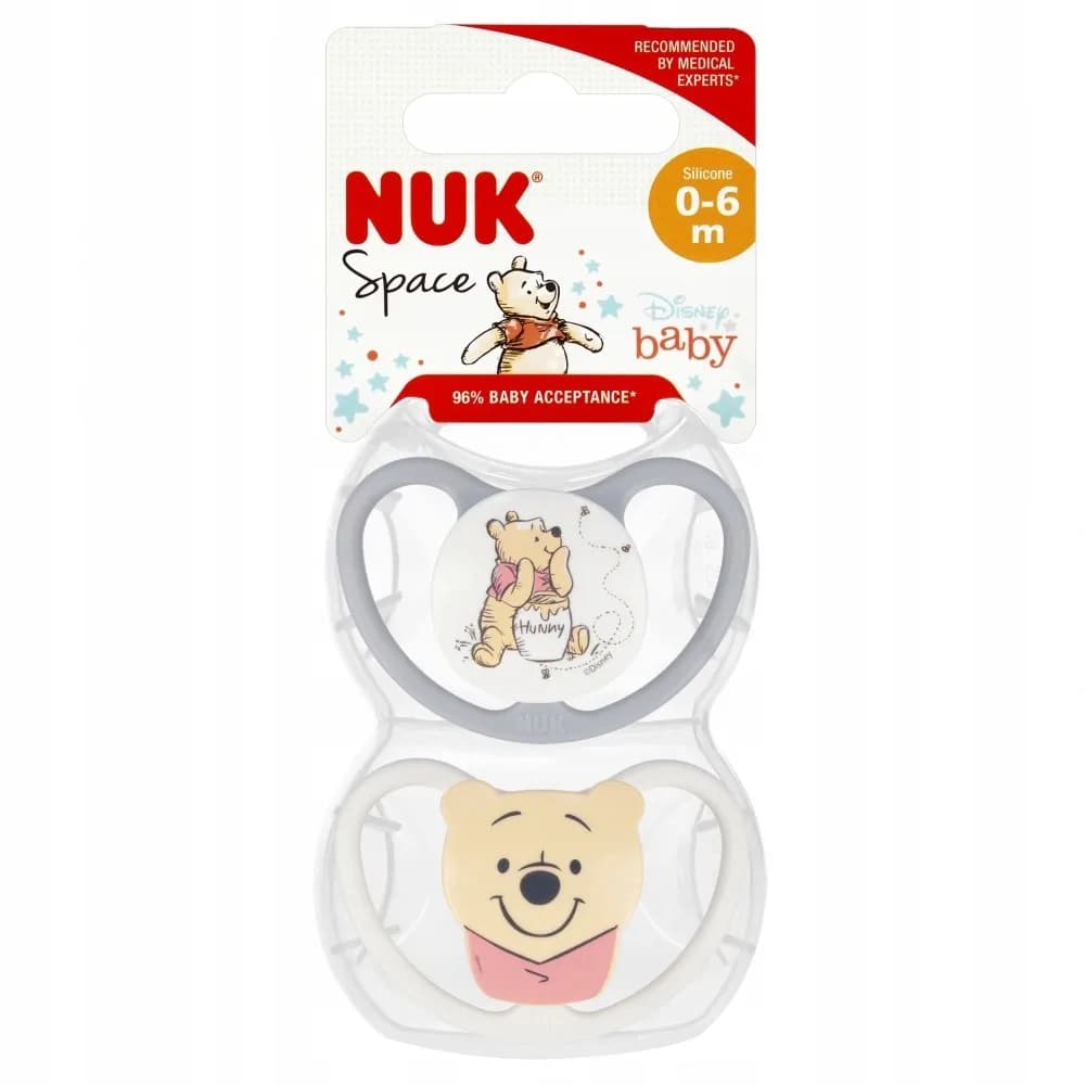 NUK LOT DE 2 SUCETTES DISNEY 0-6 MOIS 