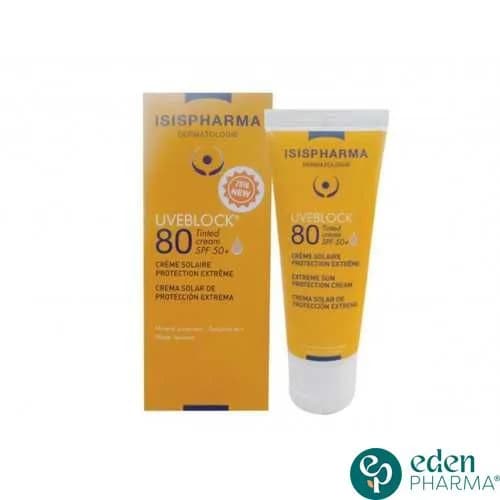 Isispharma Uveblock Ecran Creme SPF 80 Teinte 40 ml