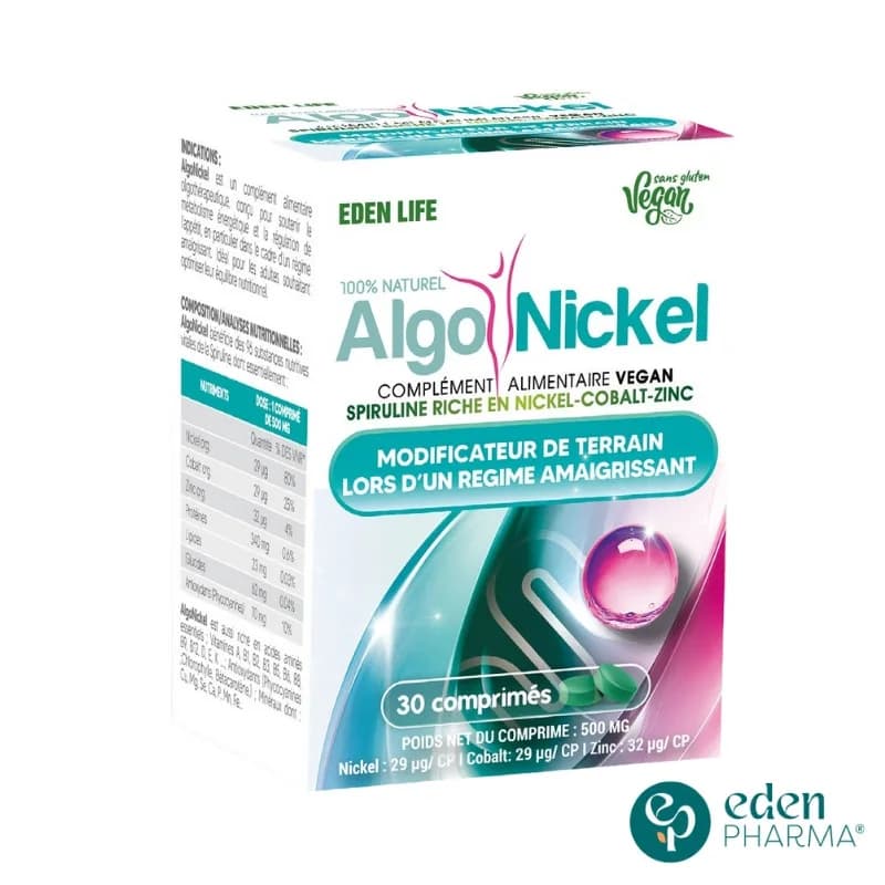 Eden Life Algo Nickel 30 Comprimés