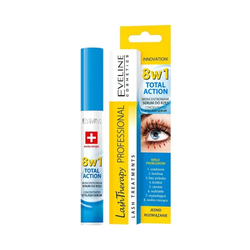 Eveline Cosmetics Eyelash Therapy Serum 8in1 Total Action 10 ml
