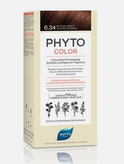 Phytocolor 6.34 Blond Foncé Cuivré Intense
