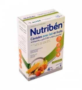 Nutribén 8 Céréales et Miel 4 Fruits +4m 300 g