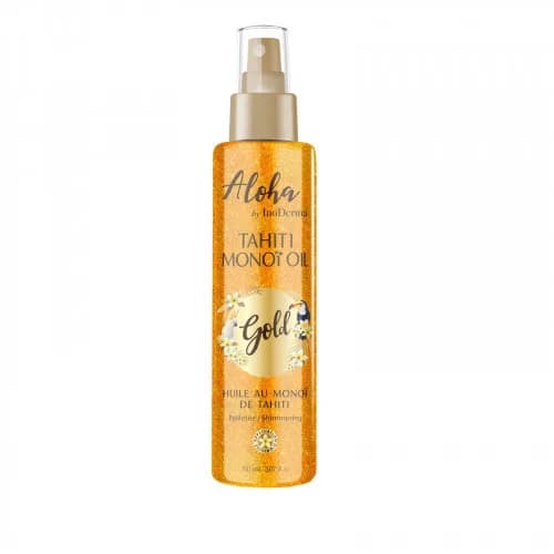 Inoderma Aloha Huile de Monoi de Tahiti Pailletee Gold Spray 150 ml