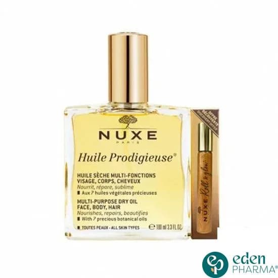 Nuxe Coffret Huile Prod 100ml+roll On 8 ml