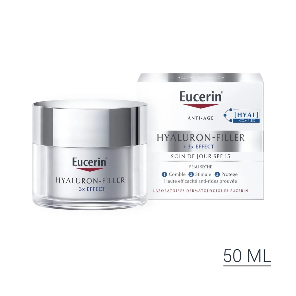 Eucerin Hyaluron Filler + 3x Effect Soin de Jour SPF 15