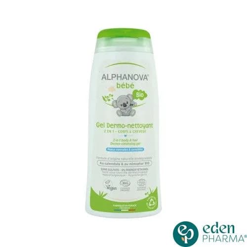 Alphanova Bebe Bio Gel Dermo-Nettoyant 2en1 Corps et Cheveux 200 ml