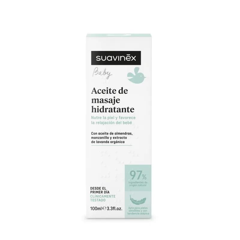 SUAVINEX HUILE DE MASSAGE HYDRATANTE POUR BEBE 100ML
