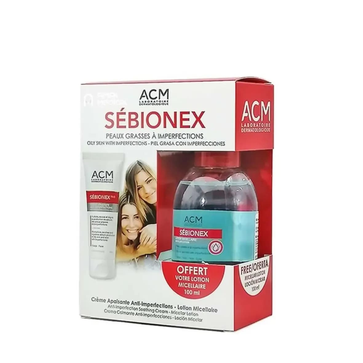 Acm Coffret Sebionex Trio+lotion Micellaire Gratuit