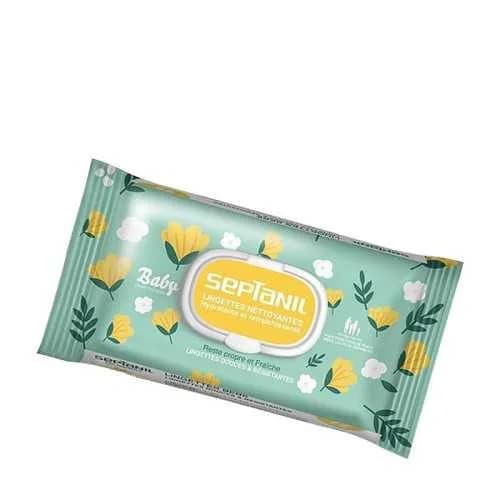 Septanil Bebe Lingettes Nettoyantes Hydratantes 72 Pieces