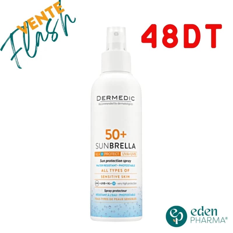 F.f Dermedic Sunbrella Spray Adulte SPF50+ 150 ml