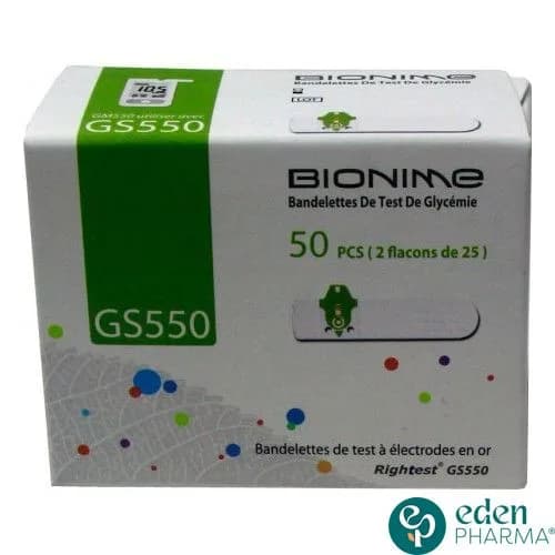 Bionime Boite de Bandelettes, 50 Bandelettes