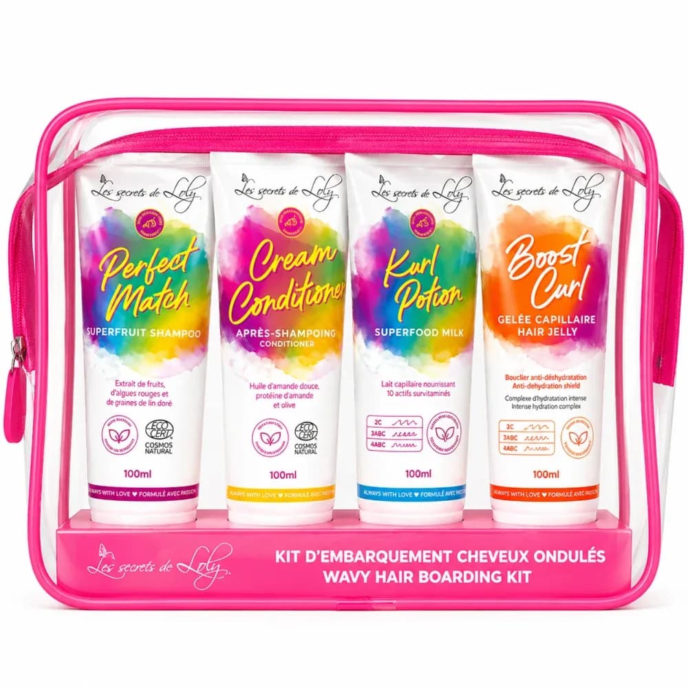 LES SECRETS DE LOLY TROUSSE DE VOYAGE CHEVEUX ONDULES