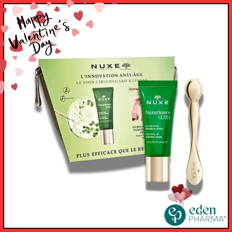 Nuxe Nuxuriance Trousse Soin Anti-Rides Contour Yeux et Lèvres + Roller de Massage