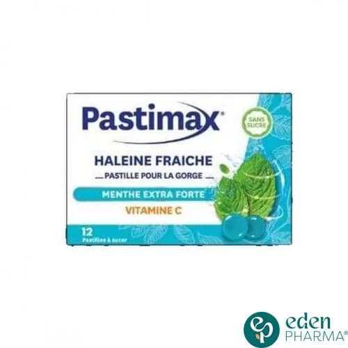 Pastimax Haleine Fraiche Menthe Extra Forte 12 Pastilles a Sucer