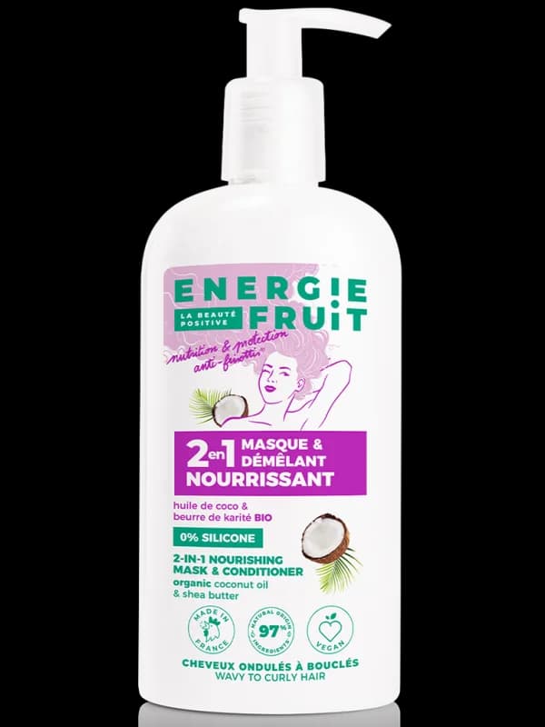 Energie Fruit Masque 2en1 Cheveux Boucles Coco Karite Bio 300 ml