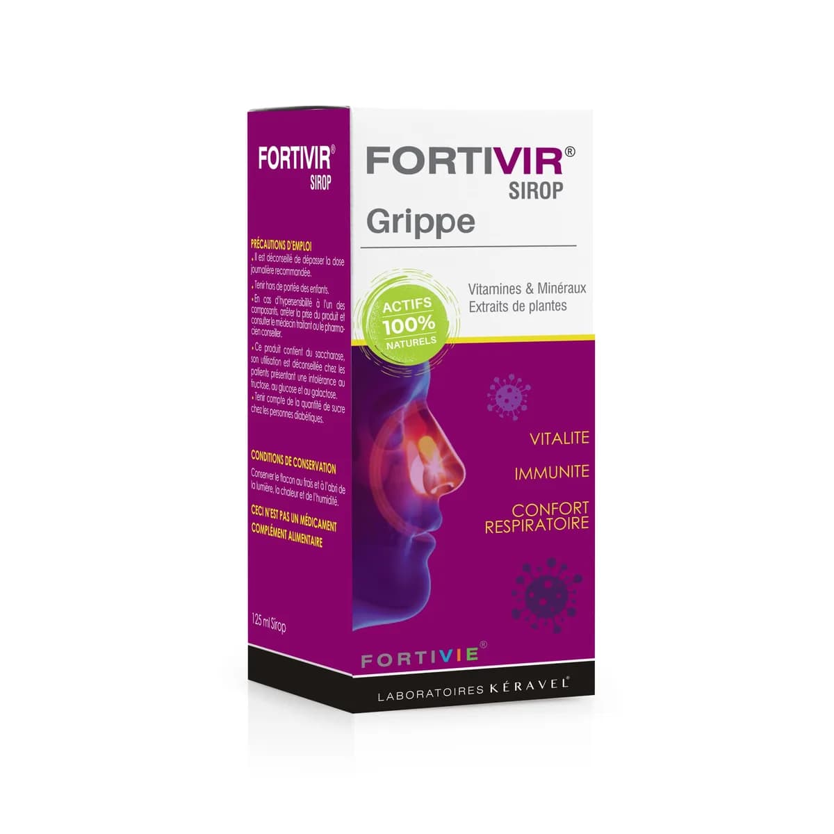 Keravel Fortivir Sirop Grippe 125 ml