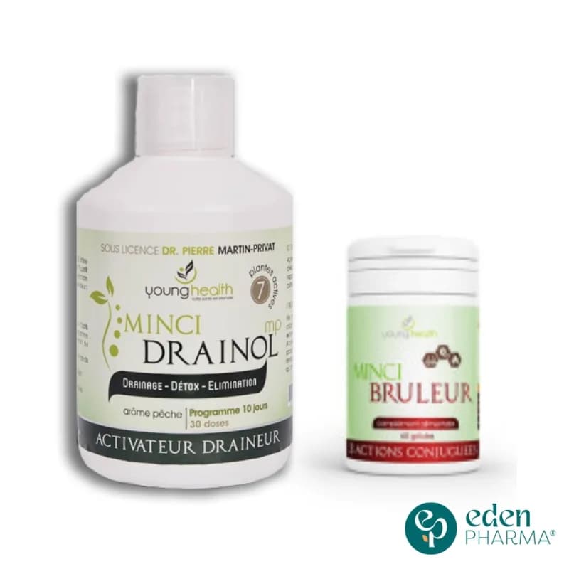 Young Health Pack Minceur Minci-Drainol + Minci Bruleur 60 Gelules