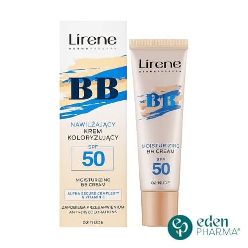 Lirene BB Cream SPF50 - 02 Nude 30 ml