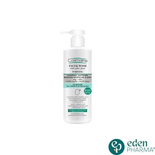 Cosmaline Gel Nettoyant Visage Purifiant pour Peaux Grasses et Mixtes 250 ml