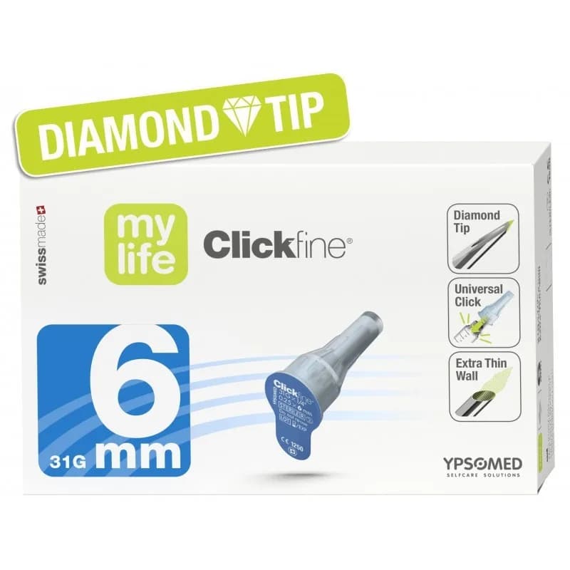 Aiguille Stylo Clickfine 6 mm Boite de 100