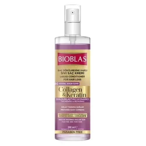 Bioblas Apres Shampoing Liquide au Collagene et a la Keratine 200 ml