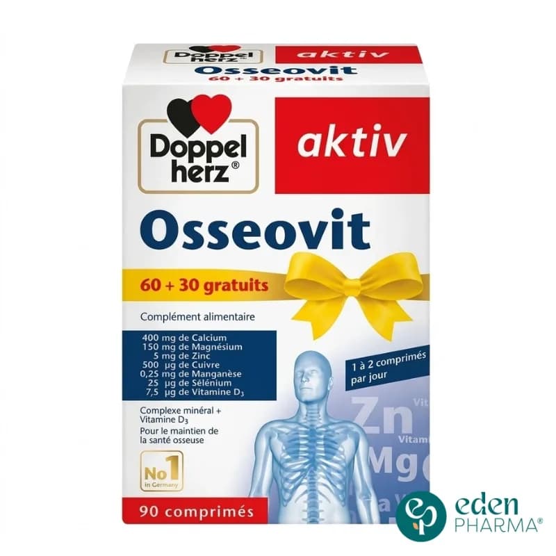 Aktiv Pack Osseovit 2+1 Gratuit 90 Comprimes
