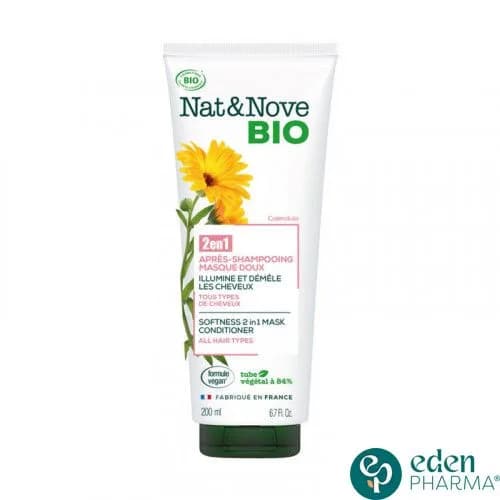 Nat&nove Bio 2en1 Apres Shampooing Masque Doux 200 ml