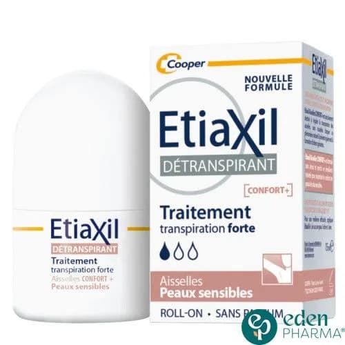 Etiaxil Roll-On Confort+ Detranspirant Aisselles Peaux Sensibles 15 ml