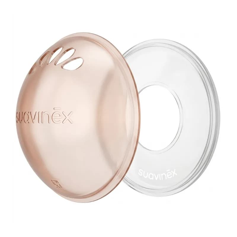 SUAVINEX 2 COUPELLES RECUEILLE LAIT + 2 COUPELLES PROTECTRICES