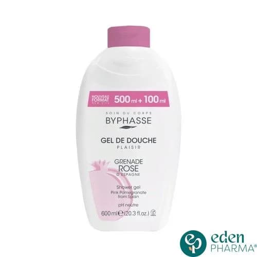 Byphasse Gel de Douche Grenade Rose 600 ml