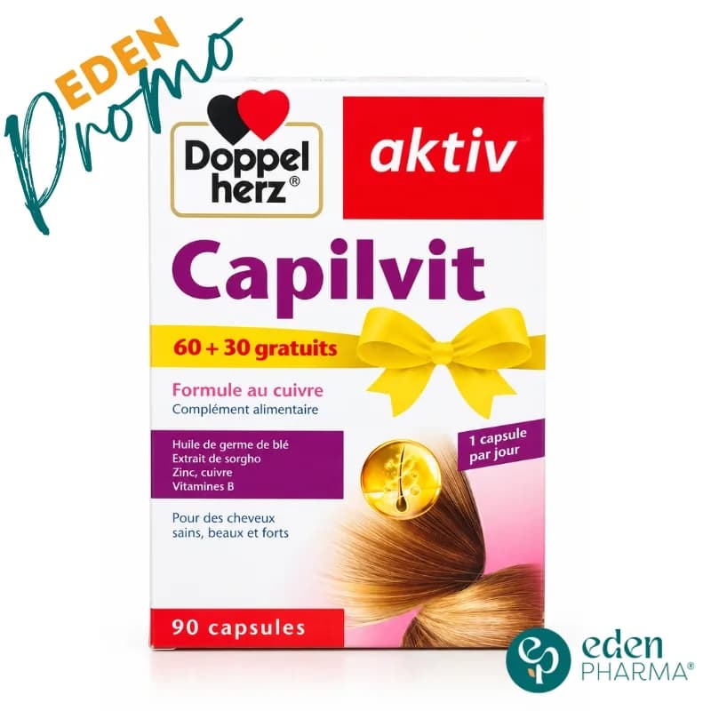 AKTIV PACK CAPILVIT 2+1 GRATUIT 90 COMPRIMES