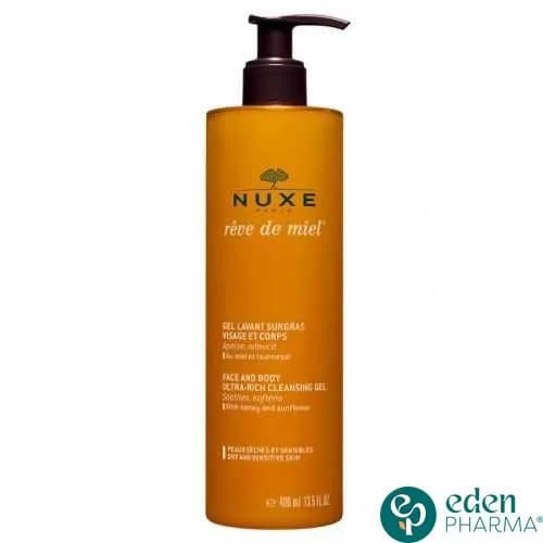 Nuxe Reve de Miel Gel Lavant Surgras Visage et Corps 400 ml