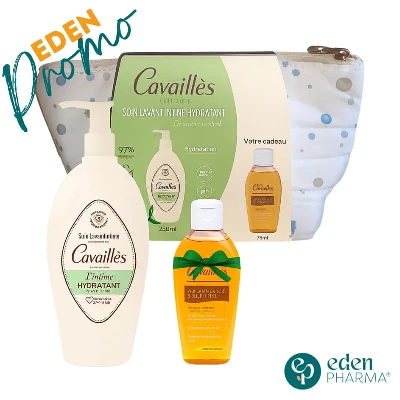 Roge Cavailles Trousse Soin Lavant Intime Hydratant Secheresse 250ml+huile Bain Douche Veloutante 75 ml (Offert)