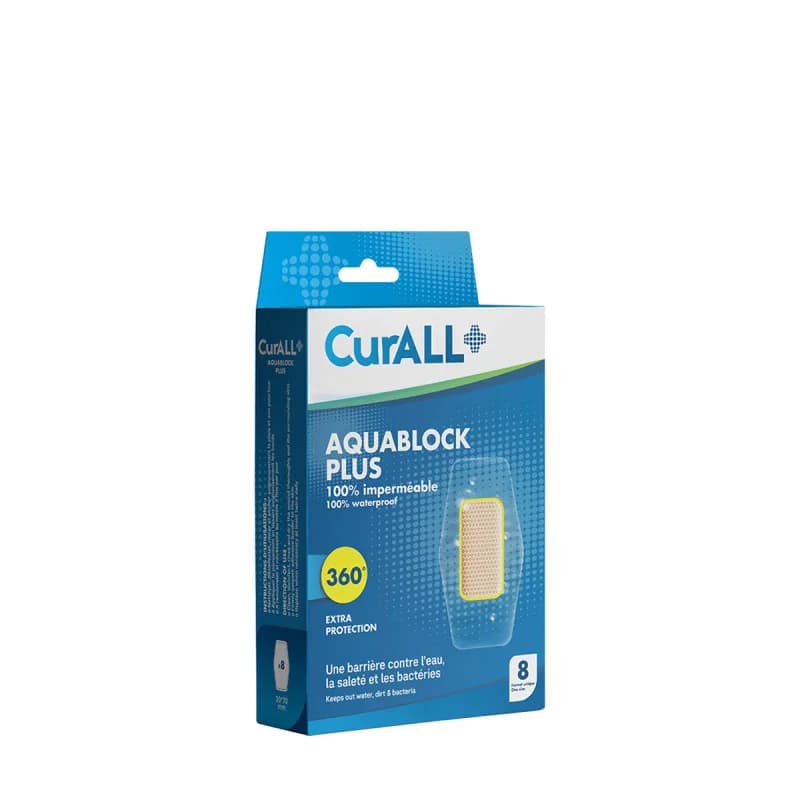 Curall Aquablock Plus Pansement 100% Imperméable à L'Ea Boîte de 8