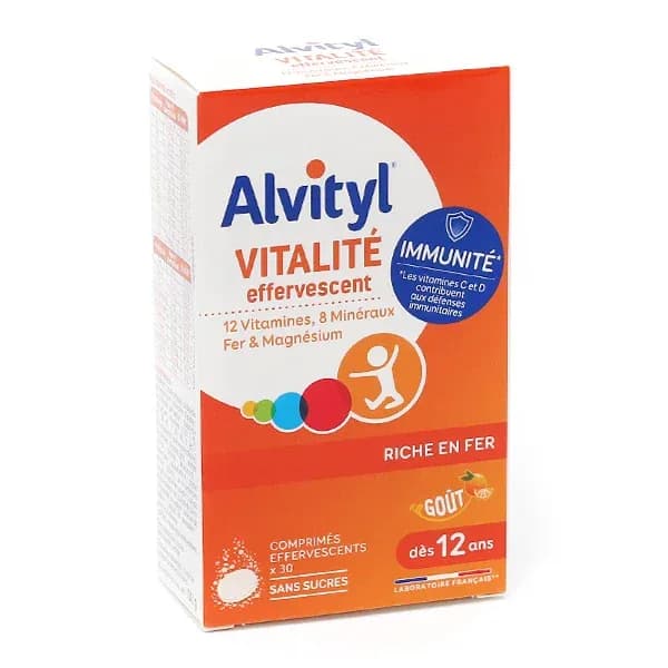 Alvityl Multivitamine Efferv sans Sucre B/30
