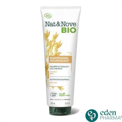 Nat&nove Bio Shampooing Nourrisssant a L'Extrait D'Avoine pour Cheveux Secs 250 ml