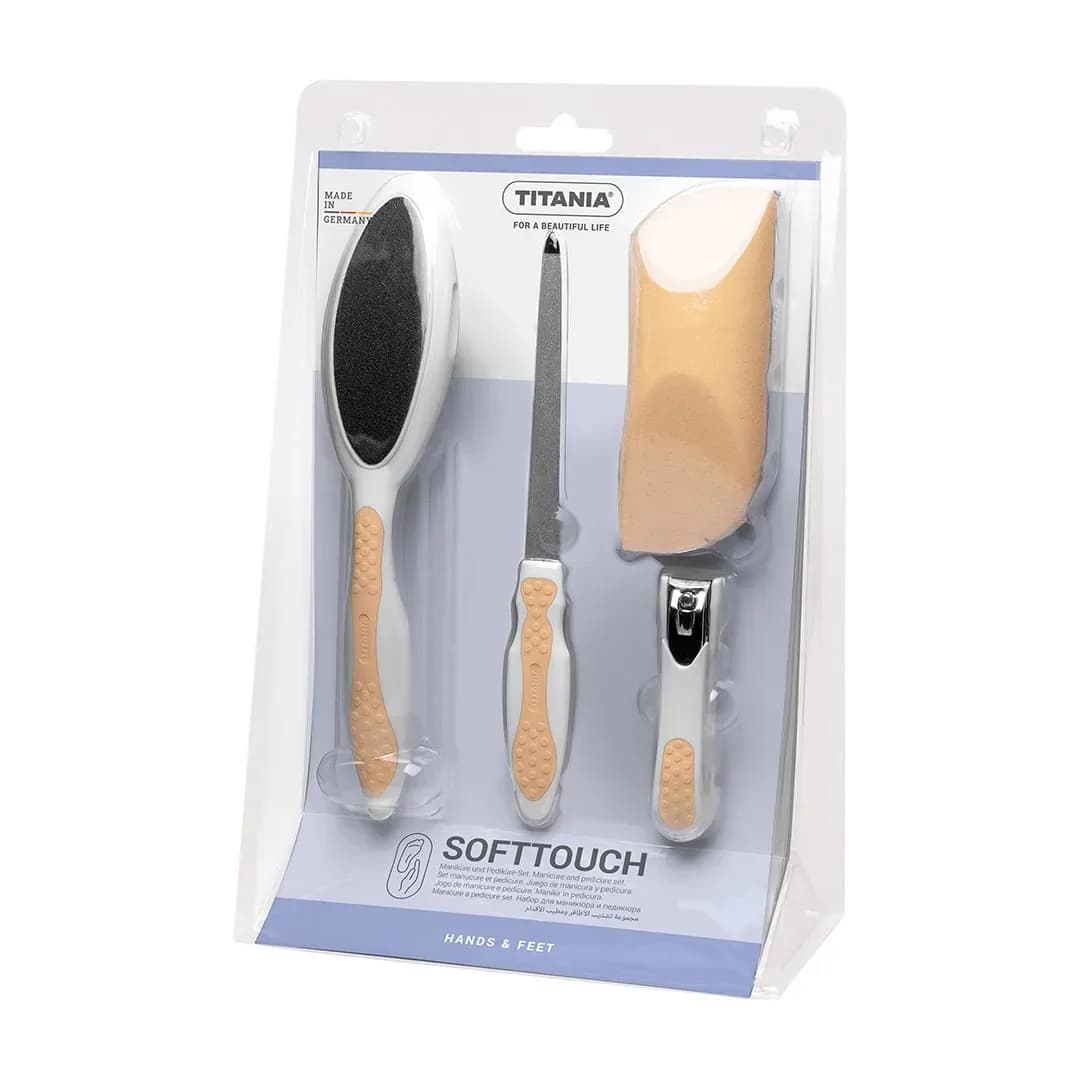 Titania 3025/5k B Set Pedicure Softtouch 4p