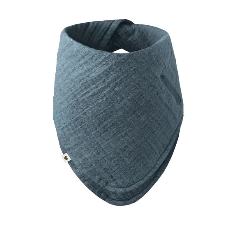 BIBS BAVOIR ABSORBANT EN COTON BIOLOGIQUE BLEU