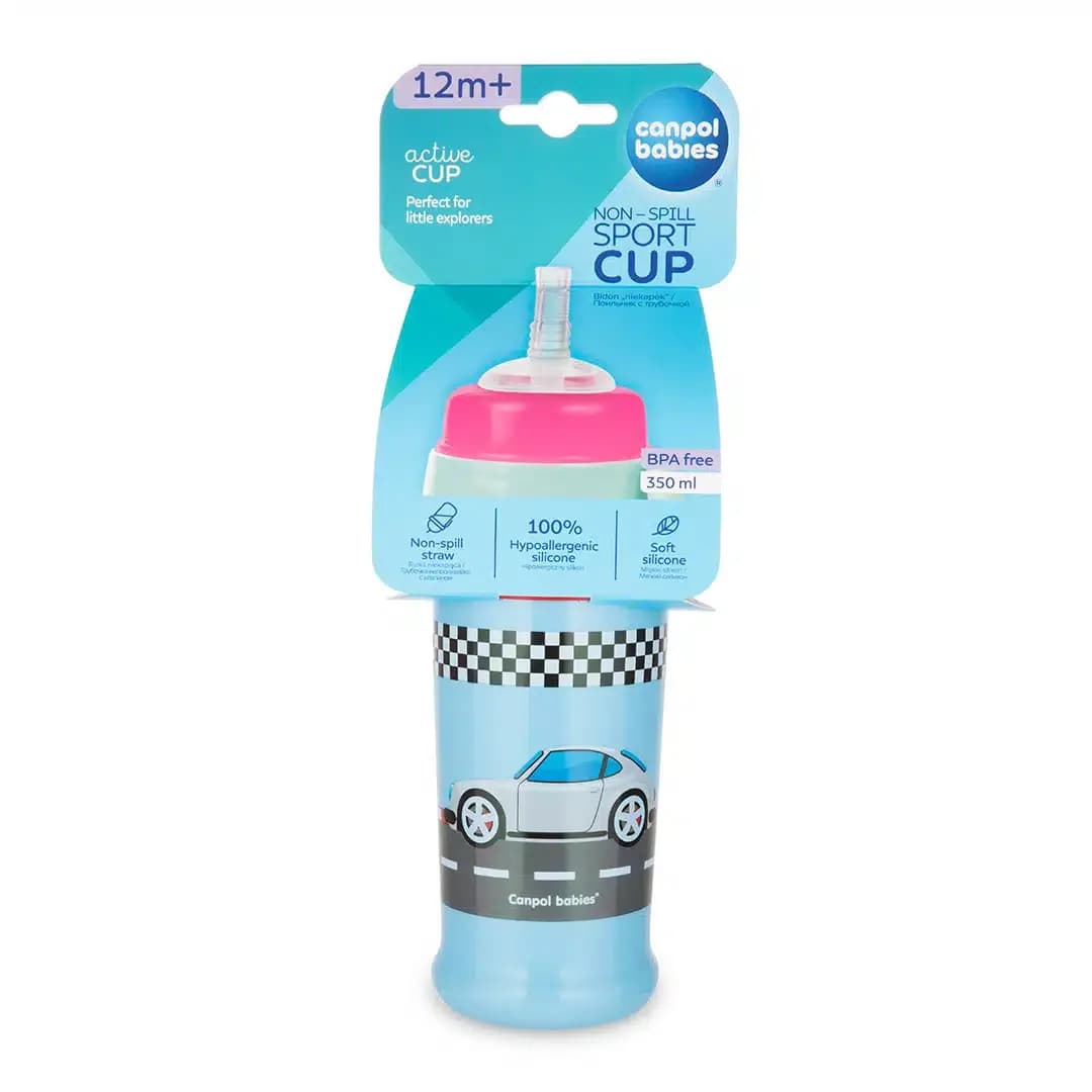 Canpol Babies Sport Cup Avec Paille et Couvercle 12 m+
